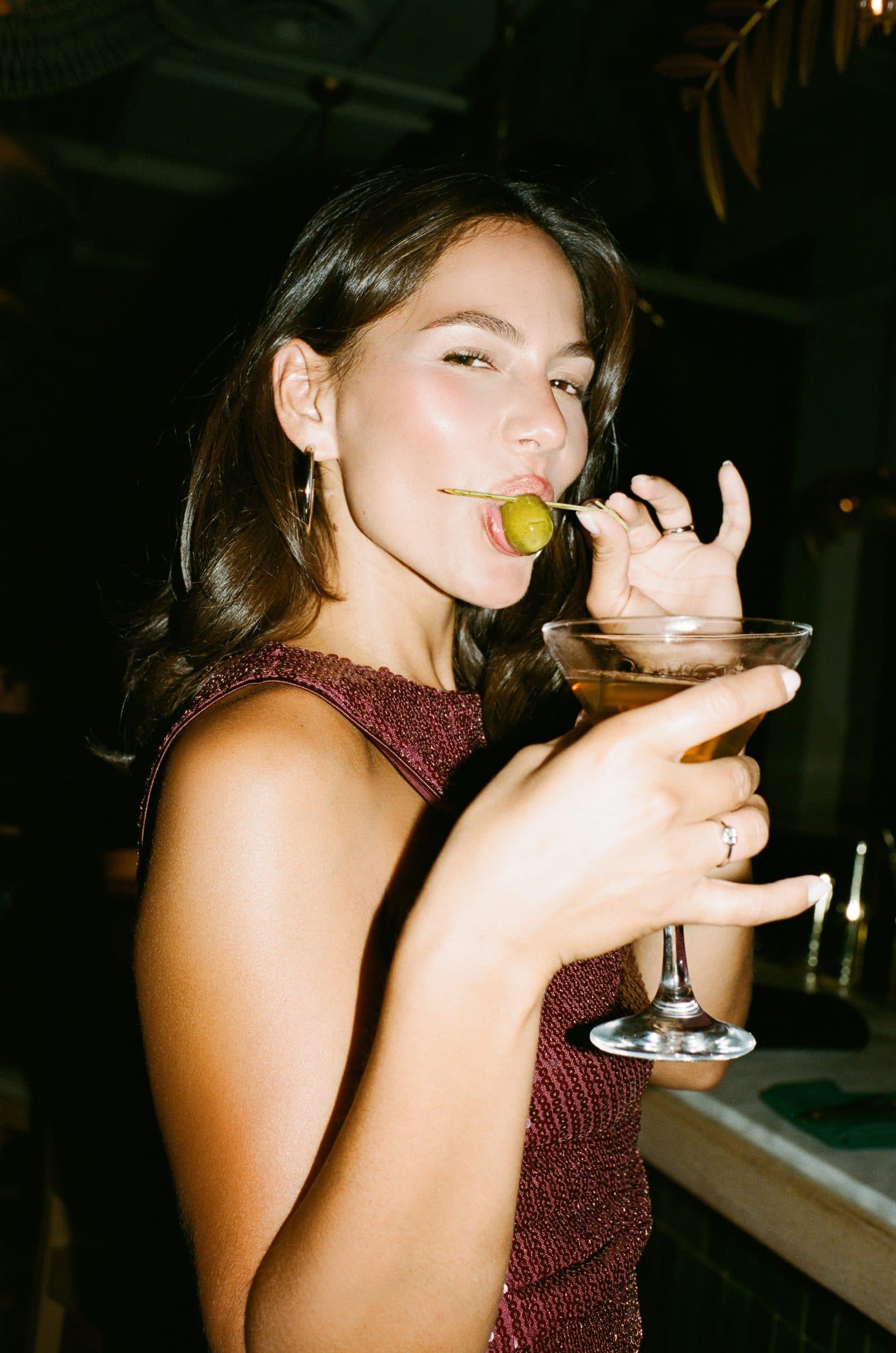 Cocktails on a bar, tomorrow's recovery score in the making